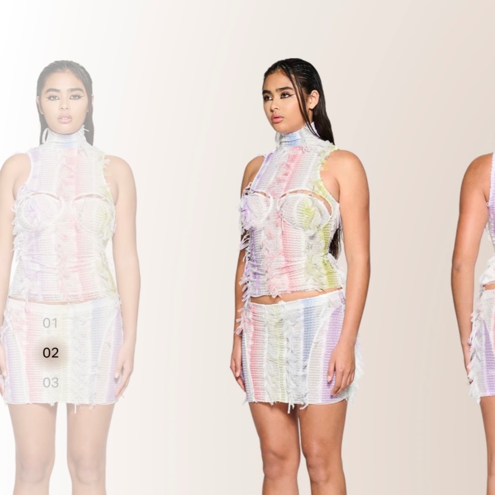 Coucoo Furka set in confetti